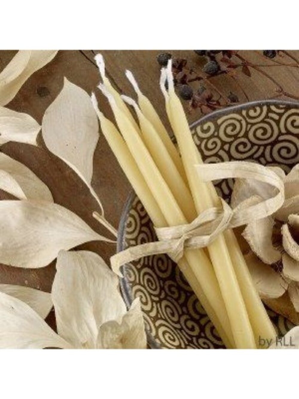 NWB Rite Lite Chanukah Beeswax Candles Hand Dipped Natural Pack of 45 (20 Box)